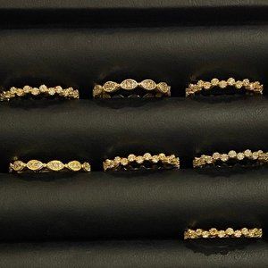 Sterling Silver Lot Of 7 Rings